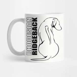 Rhodesian Ridgeback profile dog gift idea Mug